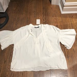 NWT Zara white blouse